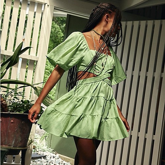 Free People Cross of Sunlight Mini Dress - Picture 2 of 6